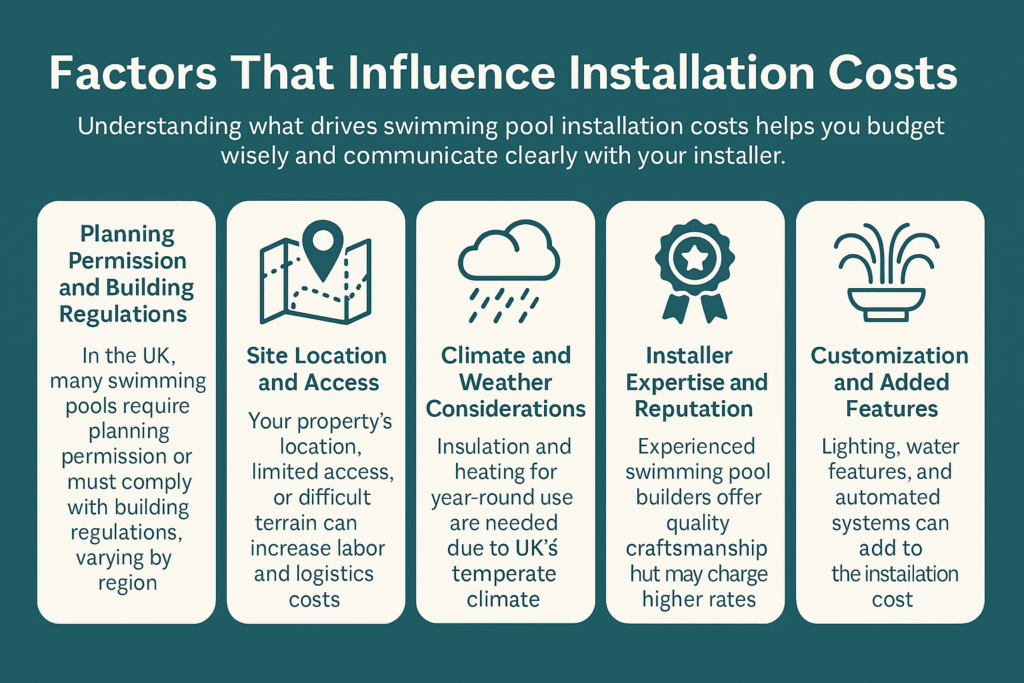 Factors That Influence Installation Costs in swimming pool constructions