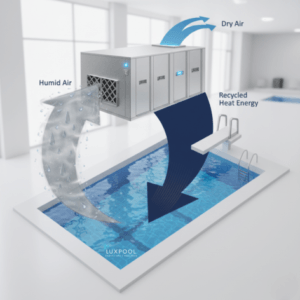 pool condensation and dehumidfication. how this process work a complete guide by luxpool