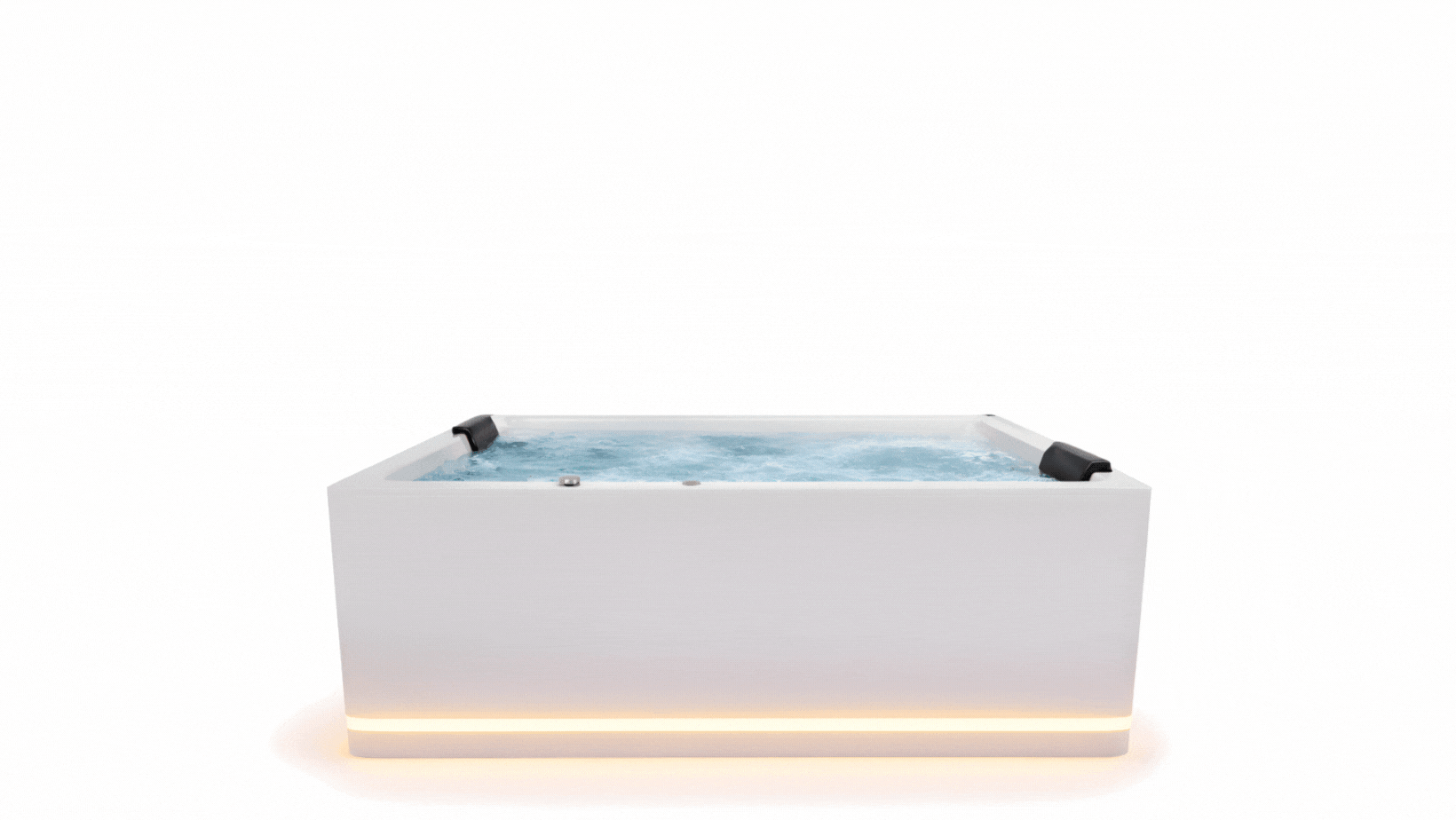 LADY ENJOYING Hydro whirlpool bathing experience by luxpool