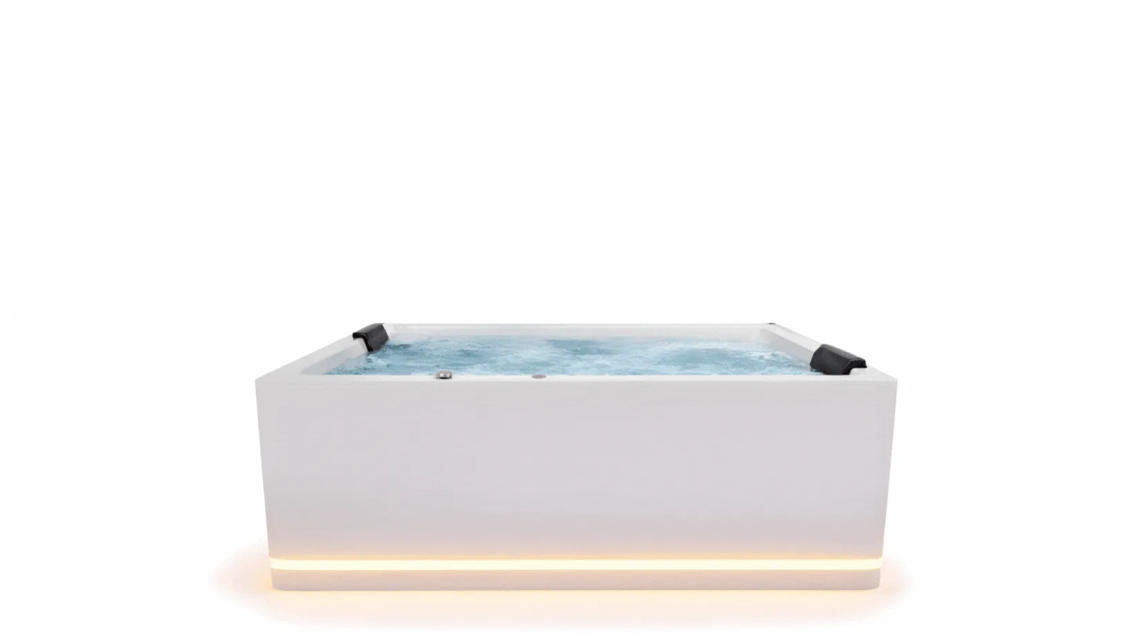 LADY ENJOYING Hydro whirlpool bathing experience by luxpool