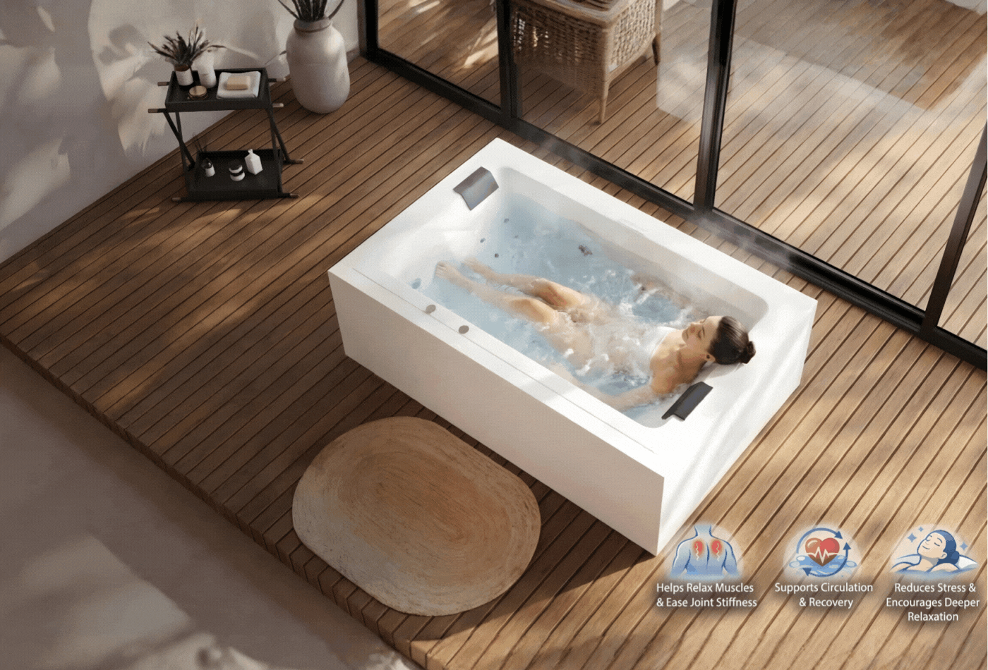 hydro whirlpool benefits by luxpool