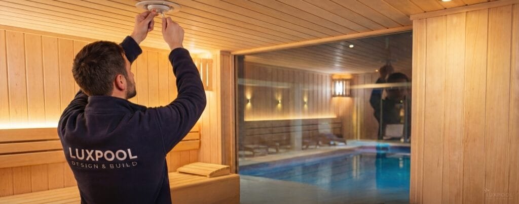 Luxpool role in sauna fire suppression system