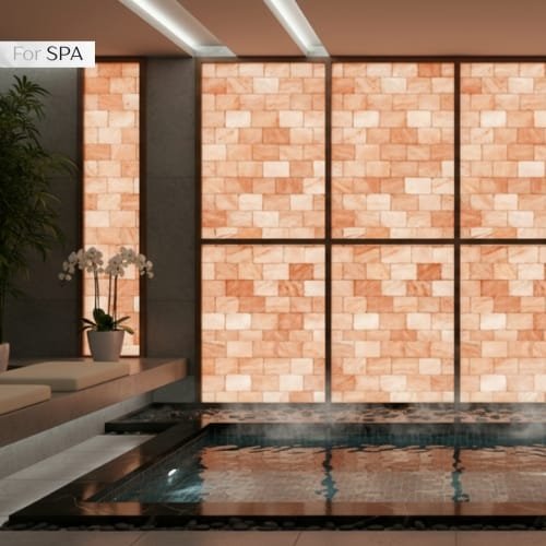 himaliyan salt wall brick for spa