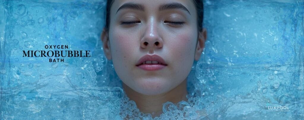 oxygen microbubble bathtub by luxpool for skin hydration and relaxation