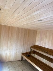 bespoke sauna and fire suppression system installation by luxpool 11