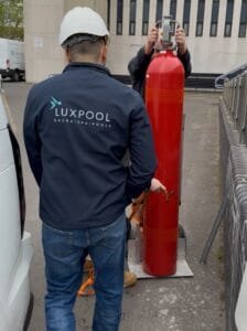 bespoke sauna and fire suppression system installation by luxpool 8