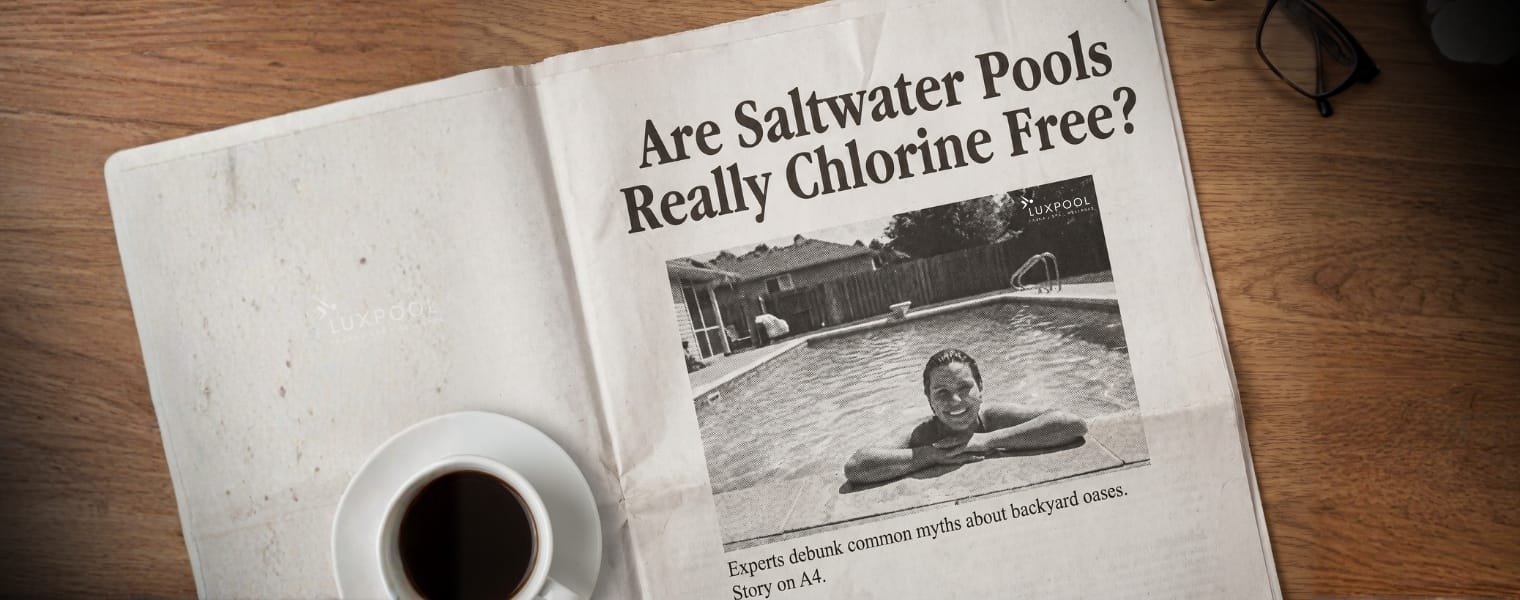 are salt water pool really a chlorine free