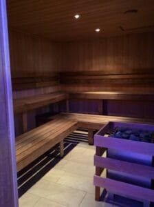 bespoke commercial sauna build by luxpool in london uk