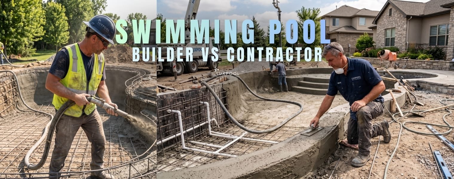 Swimming Pool Builder vs Contractor by luxpool