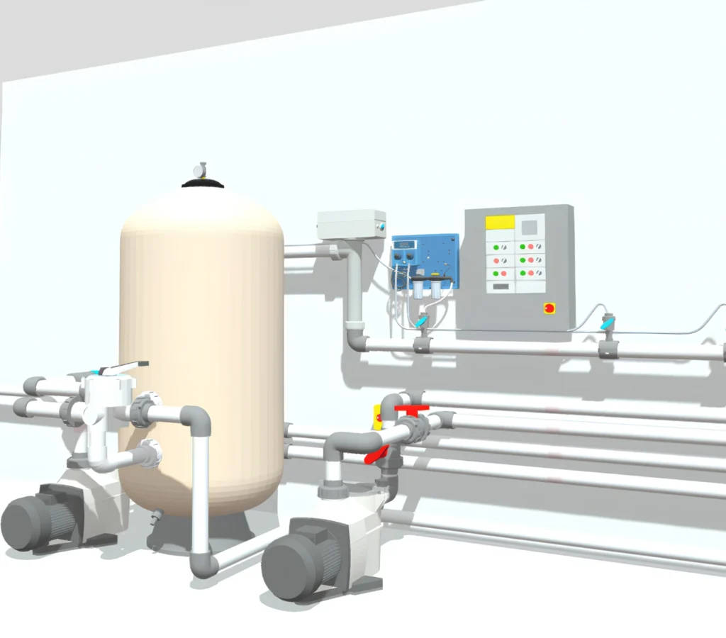 holiday inn hotel spa 3d drawing